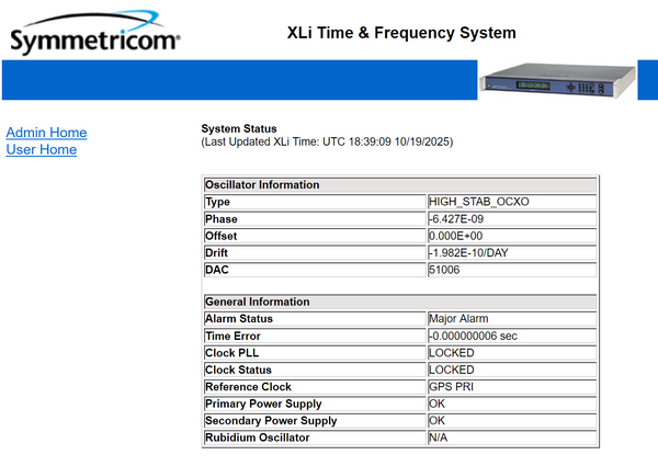 Symmetricom XLi High Stab. OCXO UPGRADED GPS 10MHz Oscillator NTP Time Server-www.prostudioconnection.com
