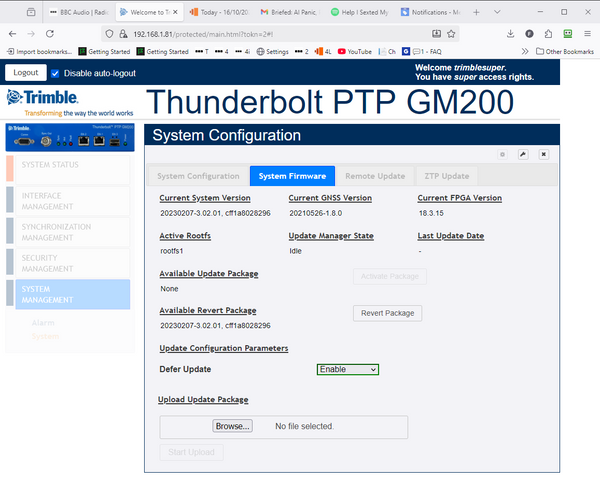 Protempis Thunderbolt PTP GM200 GPS GNSS OCXO NTP Network Time Server w/ Antenna-www.prostudioconnection.com