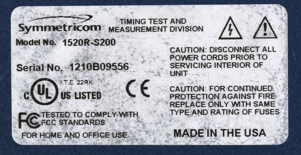Symmetricom SyncServer S200 Furuno UPGRADED GPS NTP Server Network Time Clock-www.prostudioconnection.com