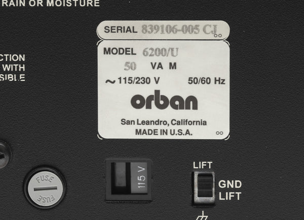 Orban Optimod 6200 DAB Podcast Streaming Processor 5-Band AES Digital Audio XLR-www.prostudioconnection.com