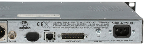 Orban Optimod 6300 5-Band Web AES DAB Digital Audio Broadcast Loudness Processor-www.prostudioconnection.com