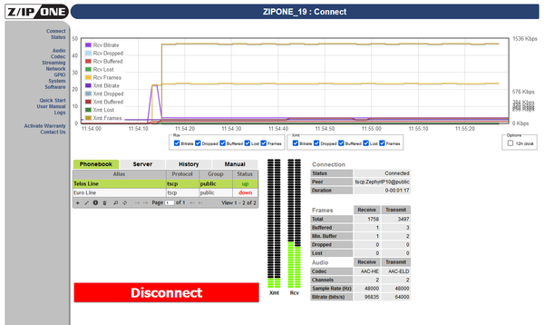 Telos Z/IP ONE Remote Studio Codec Audio Over IP Internet Transmission Endpoint-www.prostudioconnection.com