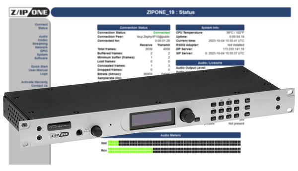 Telos Z/IP ONE Remote Studio Codec Audio Over IP Internet Transmission Endpoint-www.prostudioconnection.com