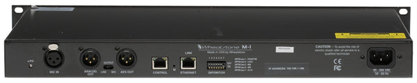Wheatstone Vorsis M-1 AES Digital 96KHz Voice Processor Preamp Compressor M1-www.prostudioconnection.com