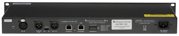 Wheatstone Vorsis M-1 AES Digital 96KHz Voice Processor Preamp Compressor M1-www.prostudioconnection.com