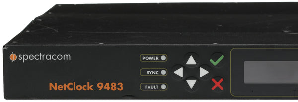 Spectracom 9483 NENA ASCII NetClock OCXO GPS & GLONASS NTP Network Time Server-www.prostudioconnection.com