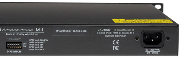Wheatstone Vorsis M-1 AES Digital 96KHz Voice Processor Preamp Compressor M1-www.prostudioconnection.com