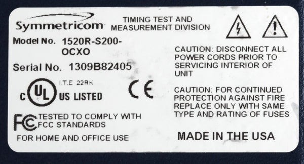 Symmetricom SyncServer S200 OCXO Furuno UPGRADED GPS NTP Network Time Server-www.prostudioconnection.com