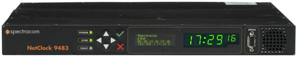 Spectracom 9483 NENA ASCII NetClock OCXO GPS & GLONASS NTP Network Time Server-www.prostudioconnection.com