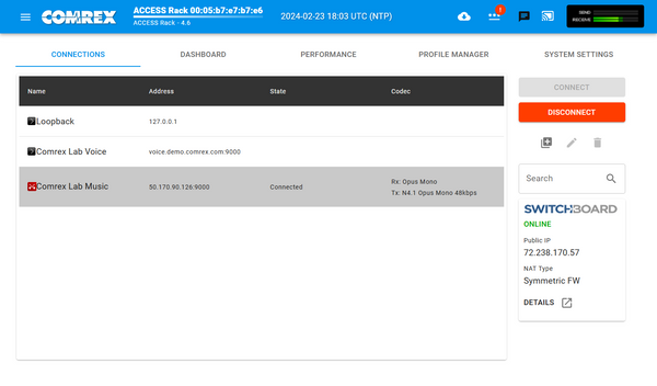 Comrex ACCESS Codec AES Audio Over IP Endpoint AAC Internet AoIP w/ TS License-www.prostudioconnection.com