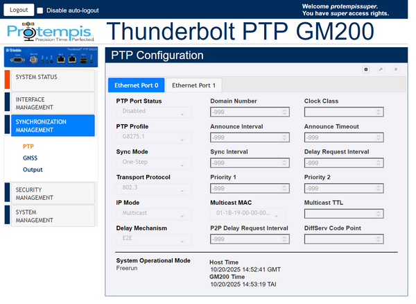 Protempis Thunderbolt PTP GM200 GPS GNSS OCXO NTP Network Time Server w/ Antenna-www.prostudioconnection.com