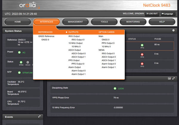 Spectracom 9483 NENA ASCII NetClock OCXO GPS & GLONASS NTP Network Time Server-www.prostudioconnection.com