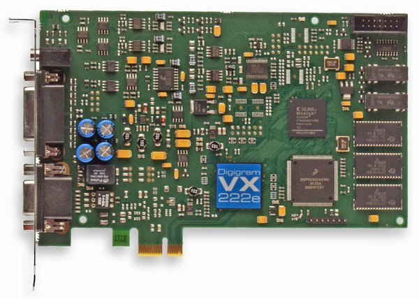 Digigram VX222e 24bit 192KHz AES Digital Broadcast Audio PCIe Card w/ XLR Cables-www.prostudioconnection.com