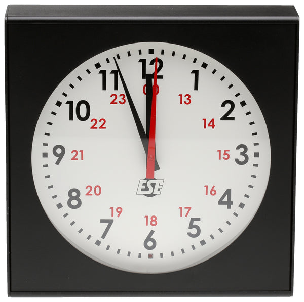 ESE LX-5112U NTP Client PoE Self-Setting 12" Analog Studio Timecode Wall Clock-www.prostudioconnection.com