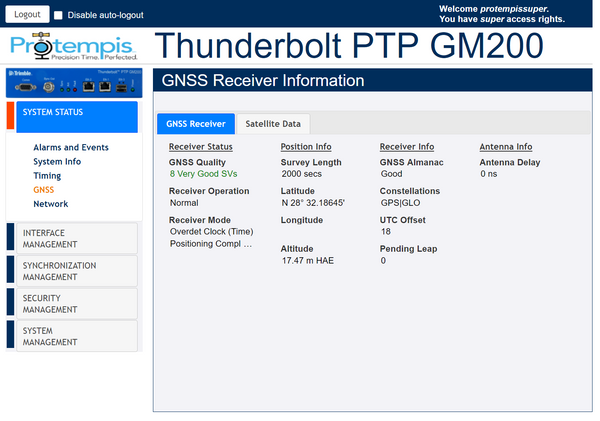 Protempis Thunderbolt PTP GM200 GPS GNSS OCXO NTP Network Time Server w/ Antenna-www.prostudioconnection.com