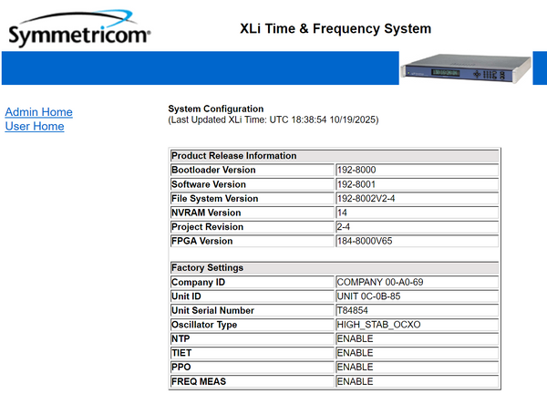 Symmetricom XLi High Stab. OCXO UPGRADED GPS 10MHz Oscillator NTP Time Server-www.prostudioconnection.com