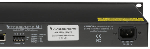 Wheatstone Vorsis M-1 AES Digital 96KHz Voice Processor Preamp Compressor M1-www.prostudioconnection.com