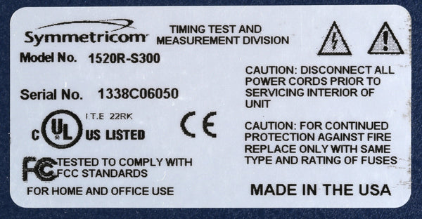 Symmetricom SyncServer PTP S300 UPGRADED GPS NTP Network Time Server NEW DISPLAY-www.prostudioconnection.com