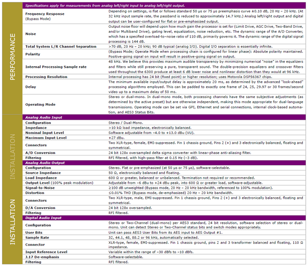 Orban Optimod 6300 5-Band Web AES DAB Digital Audio Broadcast Loudness Processor-www.prostudioconnection.com