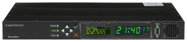 Spectracom SecureSync 233 Rubidium GPS Galileo GLONASS NTP Network Time Server-www.prostudioconnection.com