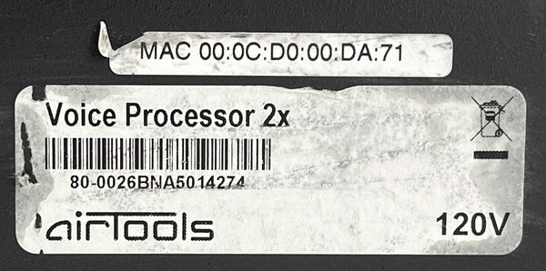 Airtools Symetrix 2X Dual Digital Voice Speech Processor Preamplifier Voiceover-www.prostudioconnection.com