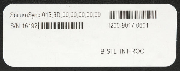 Spectracom SecureSync 013 GPS GLONASS OCXO 10MHz Oscillator NTP Network Server-www.prostudioconnection.com