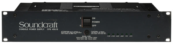 Soundcraft CPS-450/B Power Supply Audio Mixer Console Rackmount 115V/230V CPS450 [Used]-www.prostudioconnection.com