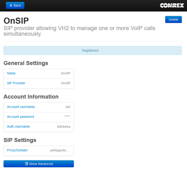 Comrex VH2 Broadcast VoIP 2 Line Digital Hybrid G.722 Wideband Codec SIP Client