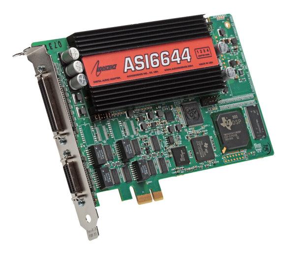 AudioScience ASI6644 PCIe Multichannel Broadcast Sound Card Balanced Audio XLR [Refurbished]-www.prostudioconnection.com