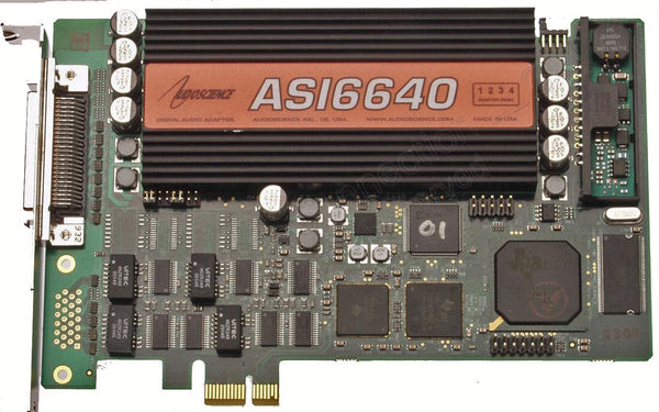 AudioScience ASI6640 PCIe Multichannel Broadcast Sound Card Balanced Audio XLR-www.prostudioconnection.com