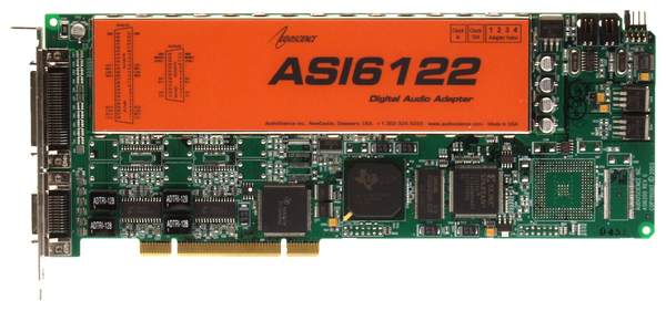 AudioScience ASI6122 Multichannel AES & Balanced Analog Broadcast PCI Sound Card-www.prostudioconnection.com