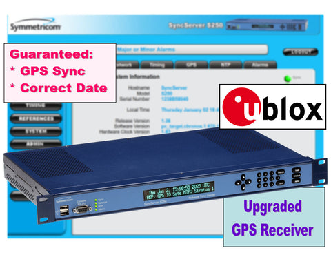 Symmetricom SyncServer 1520R-S250 UPGRADED ublox GPS NTP Network Time Server-www.prostudioconnection.com