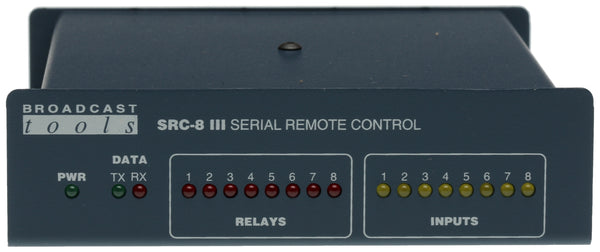 Broadcast Tools SRC 8 III Serial Remote Control Broadcast Automation Relay Box-www.prostudioconnection.com