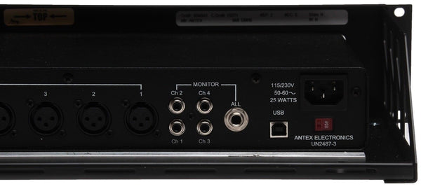 NEW Antex DMX8 Rackmount USB Court Recording 8 Channel Mixer PC Interface DMX 8-www.prostudioconnection.com