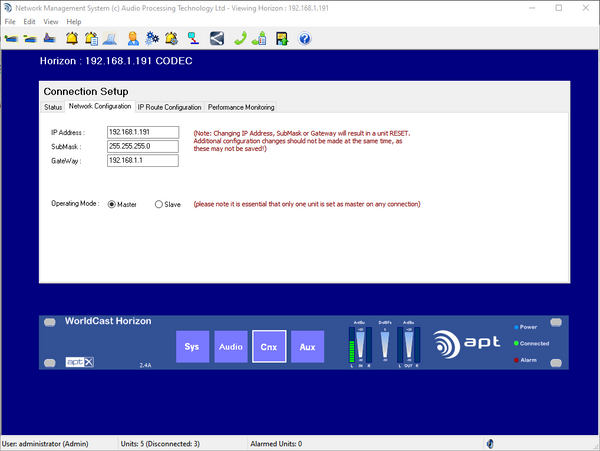 Worldcast Horizon APT-X Stereo Audio IP Codec w Broadcast Feature Set Analog XLR-www.prostudioconnection.com