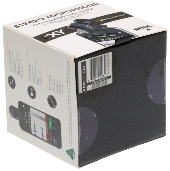 RODE i-XY 24/96 Stereo Condenser Microphone for iOS Lightning Devices NEW/SEALED [New]-www.prostudioconnection.com