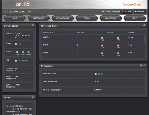 Spectracom SecureSync 013 GPS GLONASS OCXO 10MHz Oscillator NTP Network Server-www.prostudioconnection.com