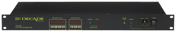 Decade FM-800 1.8W Broadcast Mono Transmitter Exciter LPFM Frequency Agile LP-www.prostudioconnection.com