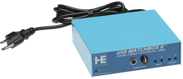 Henry Engineering USB Matchbox II Broadcast AES Digital & Balanced Analog Audio [Used]-www.prostudioconnection.com