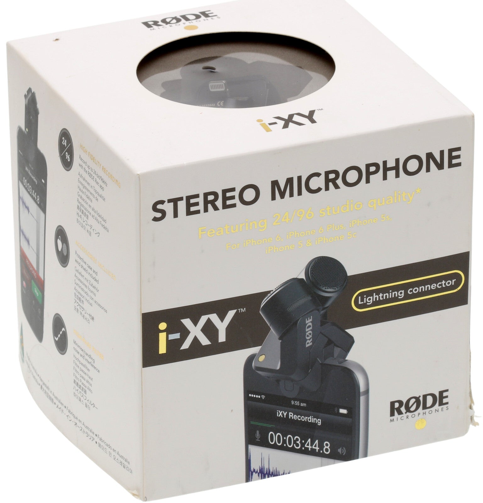 RODE i-XY 24/96 Stereo Condenser Microphone for iOS Lightning Devices - LNIB [Used]-www.prostudioconnection.com