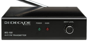 Decade MS-100 FM Mono Professional Grade Low Power Audio Transmitter Church Gym-www.prostudioconnection.com