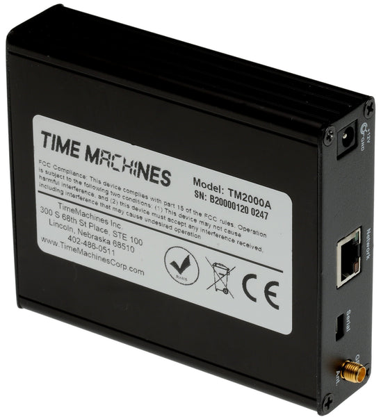 TimeMachines TM2000A GPS OCXO Disciplined PTP NTP Network Time Server w/ Antenna-www.prostudioconnection.com