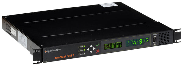 Spectracom 9483 NENA NetClock OCXO GPS GLONASS Galileo NTP Network Time Server-www.prostudioconnection.com