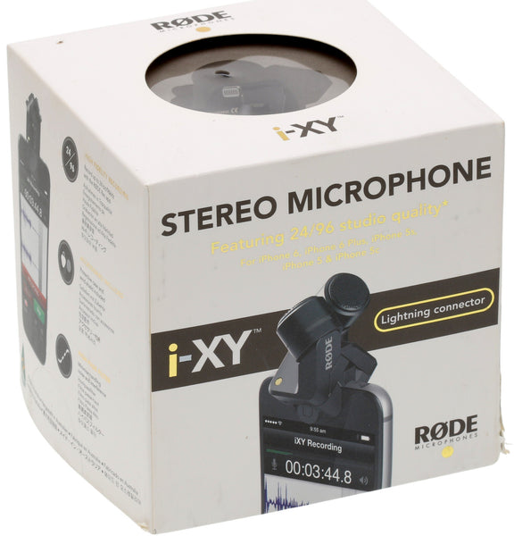 RODE i-XY 24/96 Stereo Condenser Microphone for iOS Lightning Devices - LNIB [Used]-www.prostudioconnection.com