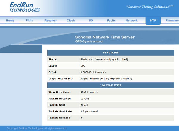 Endrun Technologies Sonoma D12 GPS OCXO NTP Network Time Server w HTTP & Dual AC-www.prostudioconnection.com