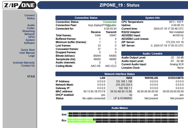 Telos Z/IP ONE w/ AES Remote Audio Over IP Codec Internet Transmission Endpoint-www.prostudioconnection.com