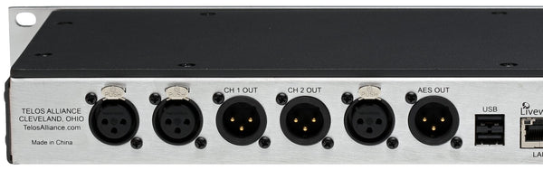 Telos Z/IP ONE w/ AES Remote Audio Over IP Codec Internet Transmission Endpoint-www.prostudioconnection.com