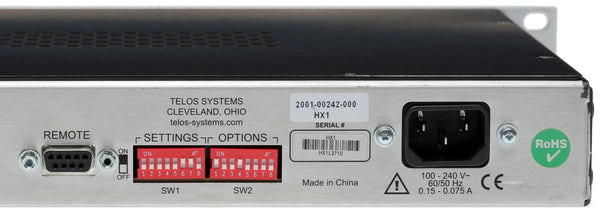 Telos HX1 Digital Hybrid Broadcast Phone Line Audio Console Interface TBU IFB-www.prostudioconnection.com