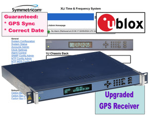 Symmetricom XLi Rubidium UPGRADED ublox GPS 10MHz Oscillator NTP Time Server PPO-www.prostudioconnection.com