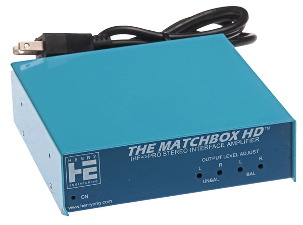 Henry Engineering Matchbox HD Pro Balanced XLR Unbalanced IHF RCA Converter-www.prostudioconnection.com